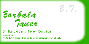 borbala tauer business card